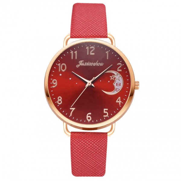 Часы женские "Месяц", красные, С10539