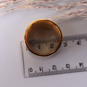 Кільце широке, масивне, золотисте, С10592