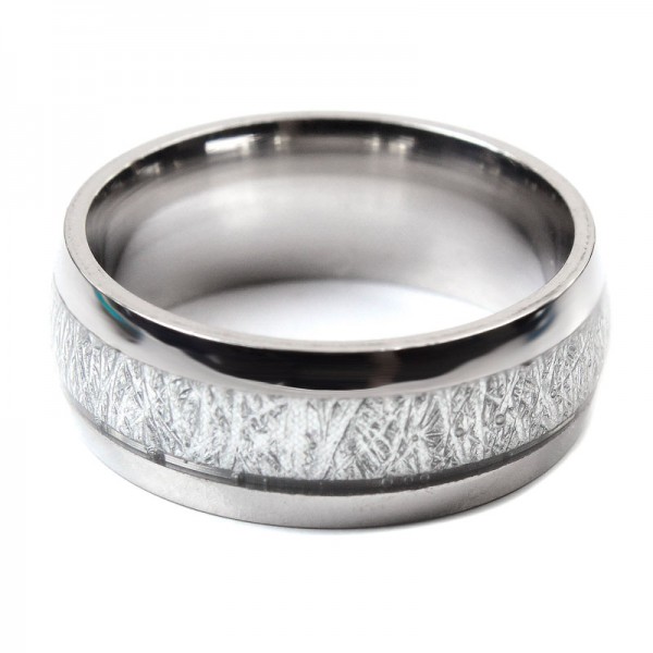Мужское кольцо, серебристое, С10606
