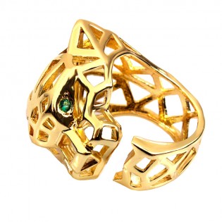 Женское кольцо "Леопард"