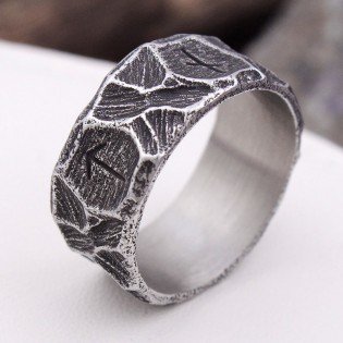 Мужское кольцо "Руны викингов"