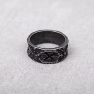 Мужское кольцо "Руны викингов", С10660