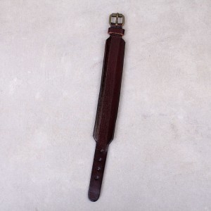 Кожаный браслет широкий, коричневый, С10688