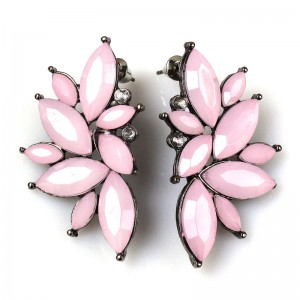 Серьги женские "Розовый цветок", С10694