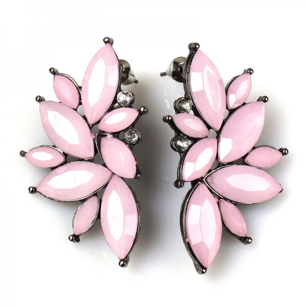 Сережки жіночі "Рожева квітка", С10694