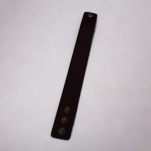 Шкіряний браслет "Класика" коричневий, С10711