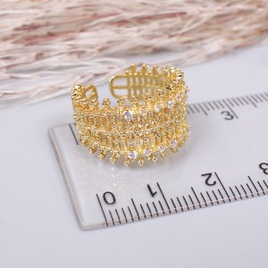 Женское кольцо, золотистое, С10729