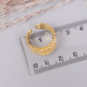 Женское кольцо, золотистое, С10729