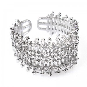Женское кольцо, серебристое, С10730