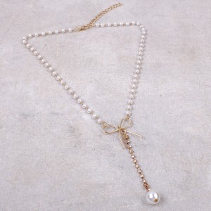 Жіноче намисто з перлами "Бант", С10780