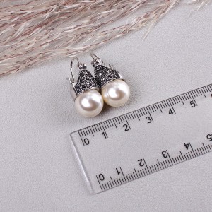 Сережки жіночі з перлами, С10884