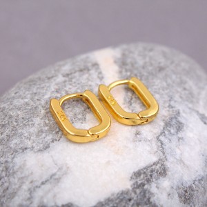 Жіночі сережки кільця, золотистий, С10925