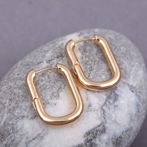 Жіночі сережки кільця, золотистий, С10927