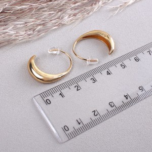Жіночі сережки кільця, золотисті, С10930
