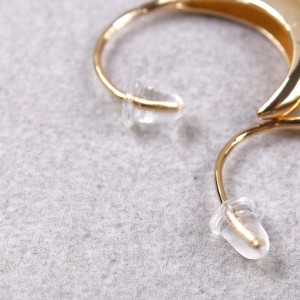 Жіночі сережки кільця, золотисті, С10930