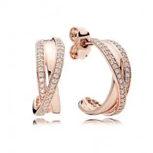 Серьги "Плетение" Rose