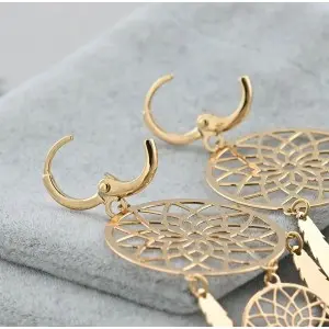 Серьги Xuping "Ловец снов", позолота 18K, С12578