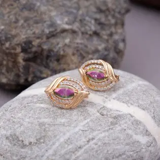 Сережки Xuping, позолота 18K