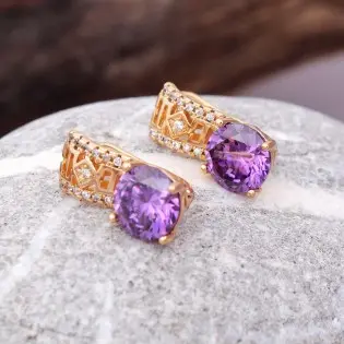 Сережки Xuping, позолота 18K