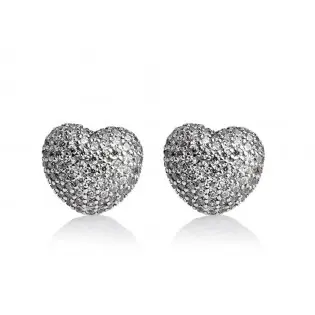 Серьги "Сердце паве" 