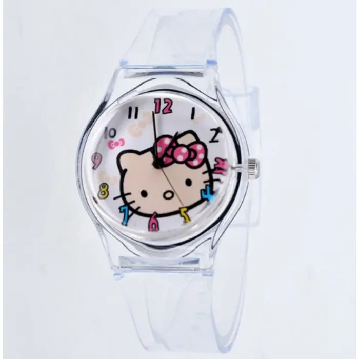 Часы женские, прозрачные "Hello Kitty" С7594 - купить в Киеве по цене ...