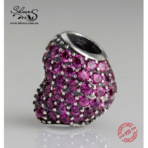 Шарм "Рожеве серце Паве", С1029